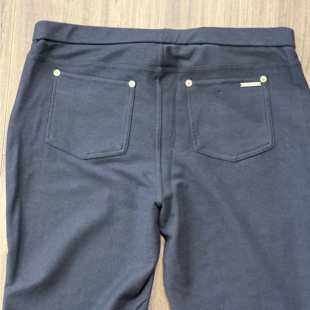 MICHAEL Michael Kors Stretch Knit Twill Leggings Jeggings Navy